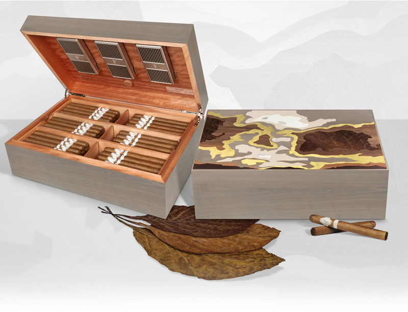 The Davidoff Masterpiece Series I Humidor with toro cigars