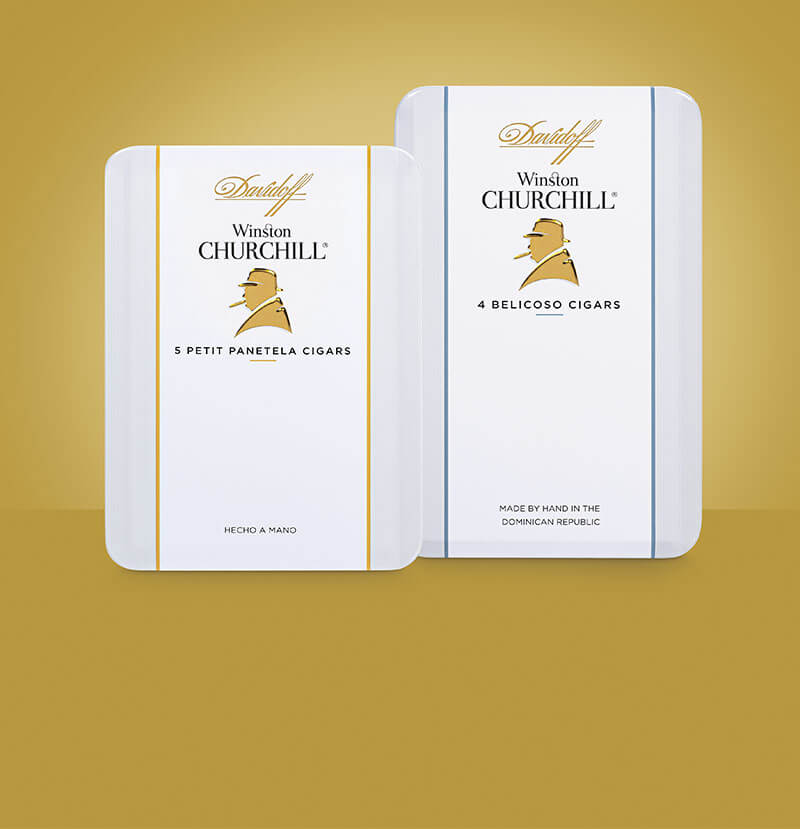 DAVIDOFF WINSTON CHURCHILL PETIT PANETELA TIN